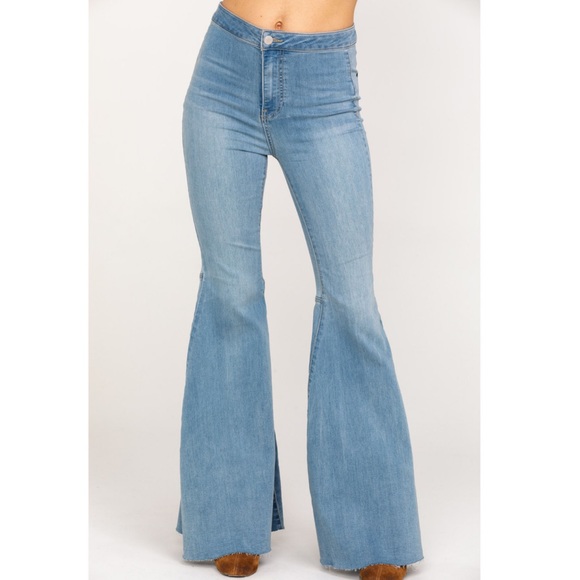 Free People Just‎ Float On High Rise Flare Jeans / 26R - Picture 2 of 5